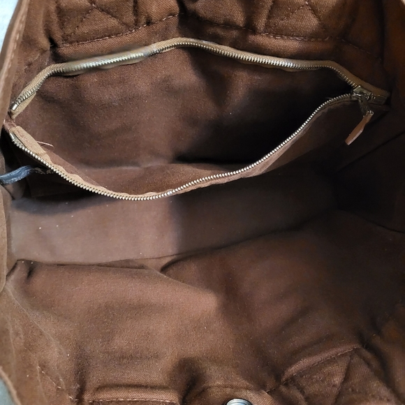 Authentic Hermes small canvas tote bag - Picture 4 of 11